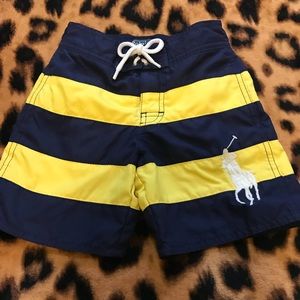 Boys Ralph Lauren Polo swim trunks!
